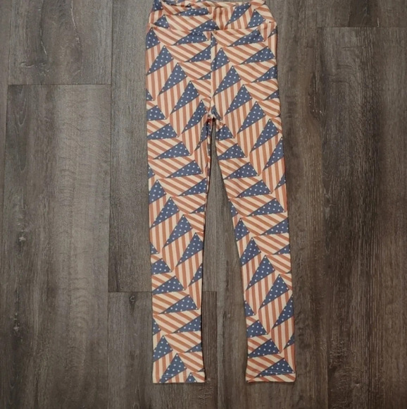 *NWOT* LulaRoe Mommy & Me American Leggings - Picture 2 of 6